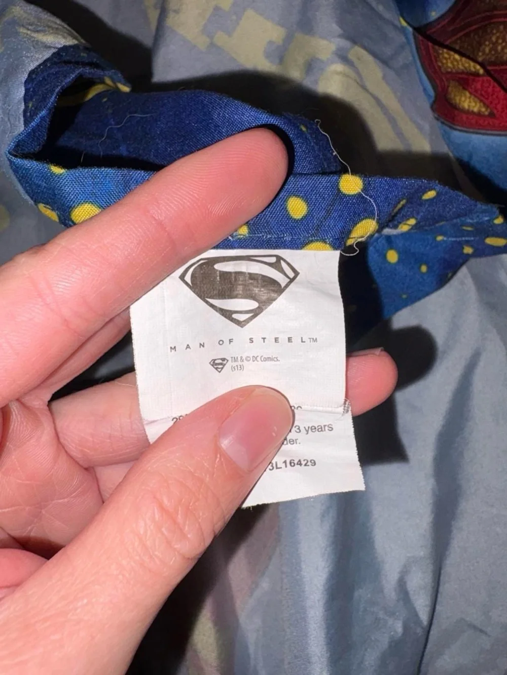 Y2K superman rare full sized sheet